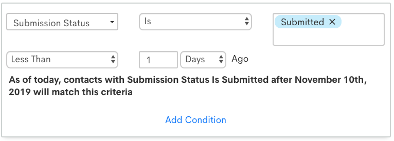 list segmentation screenshot candidate submission
